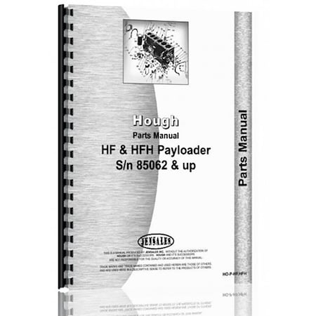 Aftermarket Payloader Parts Manual for Hough HF RAP72986